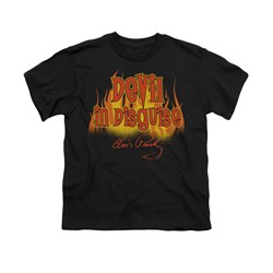 Elvis Presley Shirt Kids Devil In Disguise Black T-Shirt
