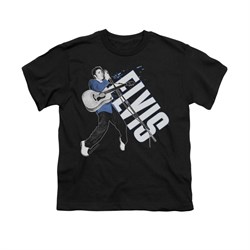Elvis Presley Shirt Kids On His Toes Black T-Shirt