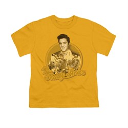 Elvis Presley Shirt Kids Teddy Bear Gold T-Shirt