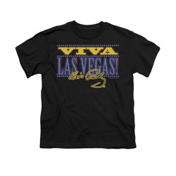 Elvis Presley Shirt Kids Viva Las Vegas Black T-Shirt