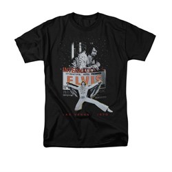 Elvis Presley Shirt Las Vegas 1970 Black T-Shirt