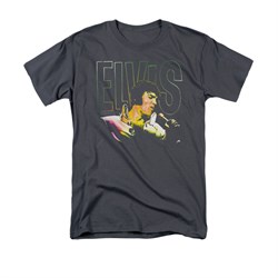 Elvis Presley Shirt Multicolored Charcoal T-Shirt