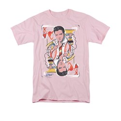 Elvis Presley Shirt Of Hearts Pink T-Shirt