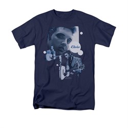 Elvis Presley Shirt Play That Guitar Navy T-Shirt