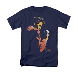 Elvis Presley Shirt Quick Paint Navy T-Shirt