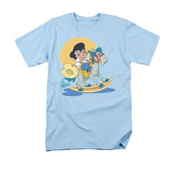 Elvis Presley Shirt Rockin Horse Light Blue T-Shirt