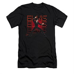 Elvis Presley Shirt Slim Fit 69 Anime Black T-Shirt