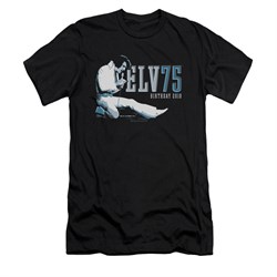 Elvis Presley Shirt Slim Fit 75 Logo Black T-Shirt
