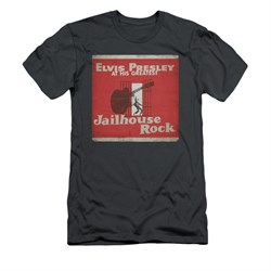 Elvis Presley Shirt Slim Fit At His Greatest Charcoal T-Shirt