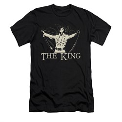 Elvis Presley Shirt Slim Fit Cape Black T-Shirt