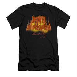 Elvis Presley Shirt Slim Fit Devil In Disguise Black T-Shirt