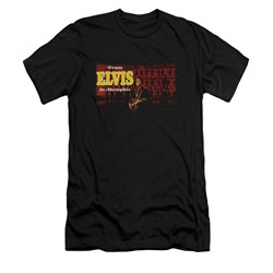 Elvis Presley Shirt Slim Fit From Memphis Black T-Shirt