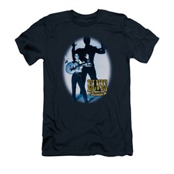 Elvis Presley Shirt Slim Fit Hands Up Navy T-Shirt