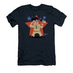 Elvis Presley Shirt Slim Fit Lil GI Navy T-Shirt