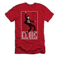 Elvis Presley Shirt Slim Fit One Jailhouse Red T-Shirt