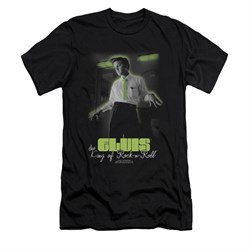 Elvis Presley Shirt Slim Fit Practice Makes Perfect Black T-Shirt