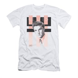 Elvis Presley Shirt Slim Fit Retro White T-Shirt