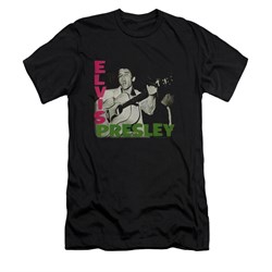 Elvis Presley Shirt Slim Fit Sing It Black T-Shirt