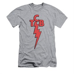 Elvis Presley Shirt Slim Fit TCB Athletic Heather T-Shirt