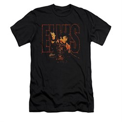 Elvis Presley Shirt Slim Fit Take My Hand Black T-Shirt