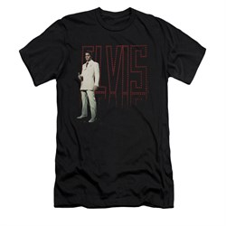 Elvis Presley Shirt Slim Fit White Suit Black T-Shirt