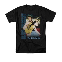 Elvis Presley Shirt The Hillbilly Cat Black T-Shirt