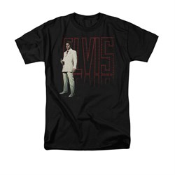 Elvis Presley Shirt White Suit Black T-Shirt