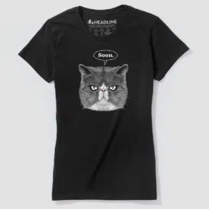 Evil Cat Women's 100% Cotton T-Shirt