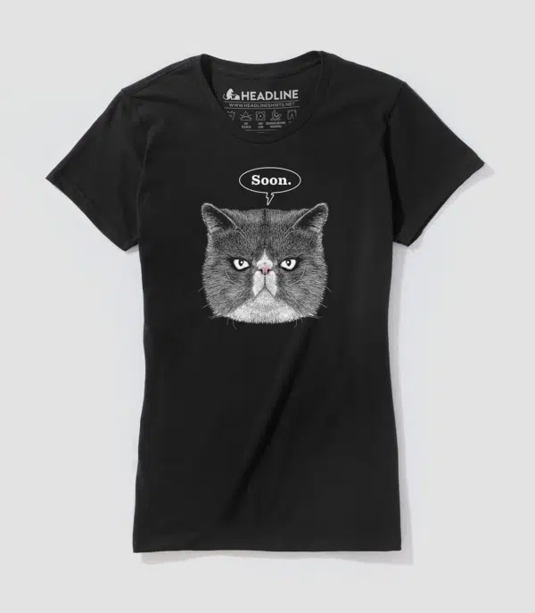 Evil Cat Women's 100% Cotton T-Shirt