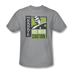 Hai Karate Shirt Caution Silver T-Shirt
