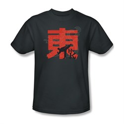 Hai Karate Shirt High Kick Charcoal T-Shirt
