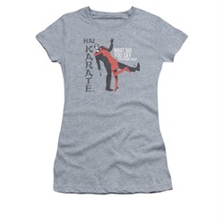 Hai Karate Shirt Juniors Your Name Athletic Heather T-Shirt