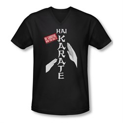 Hai Karate Shirt Slim Fit V-Neck Be Careful Black T-Shirt