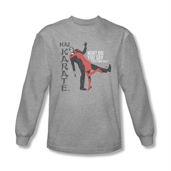 Hai Karate Shirt Your Name Long Sleeve Athletic Heather Tee T-Shirt