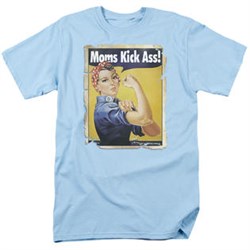 Mom T-shirt - Moms Kick Ass Retro Funny Adult Mother's Tee