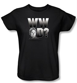 NCIS Ladies T-shirt - What Would Gibb's Do Women's Black Tee Shirt