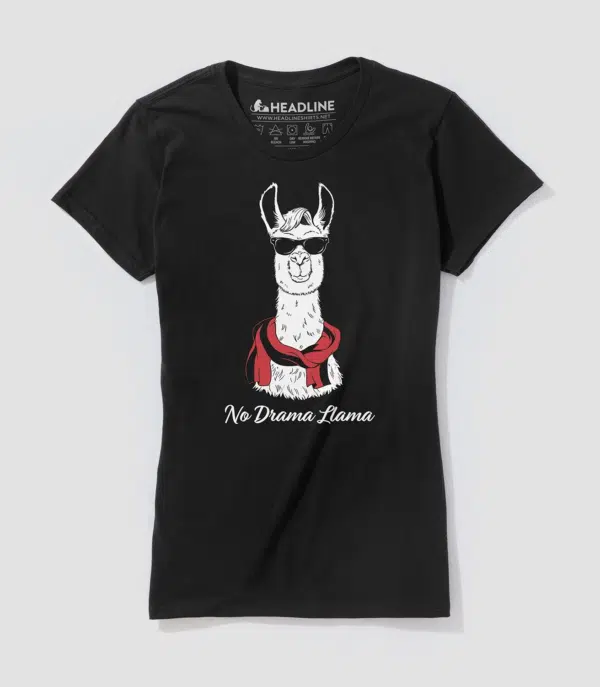 No Drama Llama Women's 100% Cotton T-Shirt