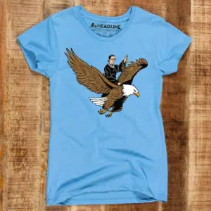 RBG Riding an Eagle Women's 100% Cotton T-Shirt
